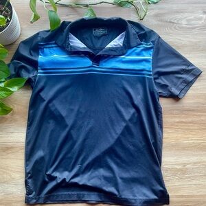 Hogan Black and Blue Men's Polo Shirt